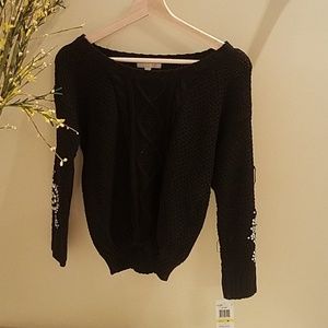 Gianni Bini Embellished Sweater, NWT